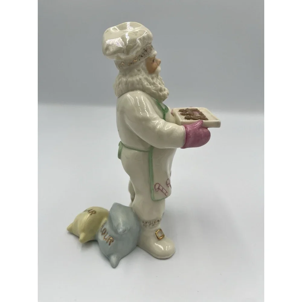 Lenox Cookies With Santa Claus Baking Cookies Figure Christmas Baker Gingerbread